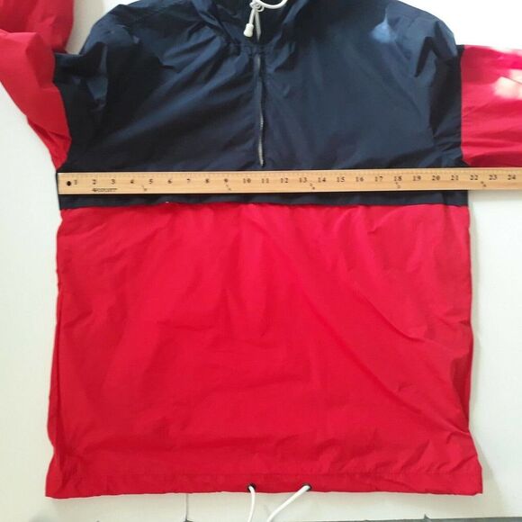 Divided H&M Windbreaker Jacket Womens Size S Red Blue Long Sleeve Full Zip - Picture 8 of 9
